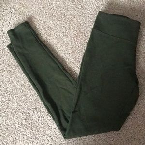 Olive green leggings